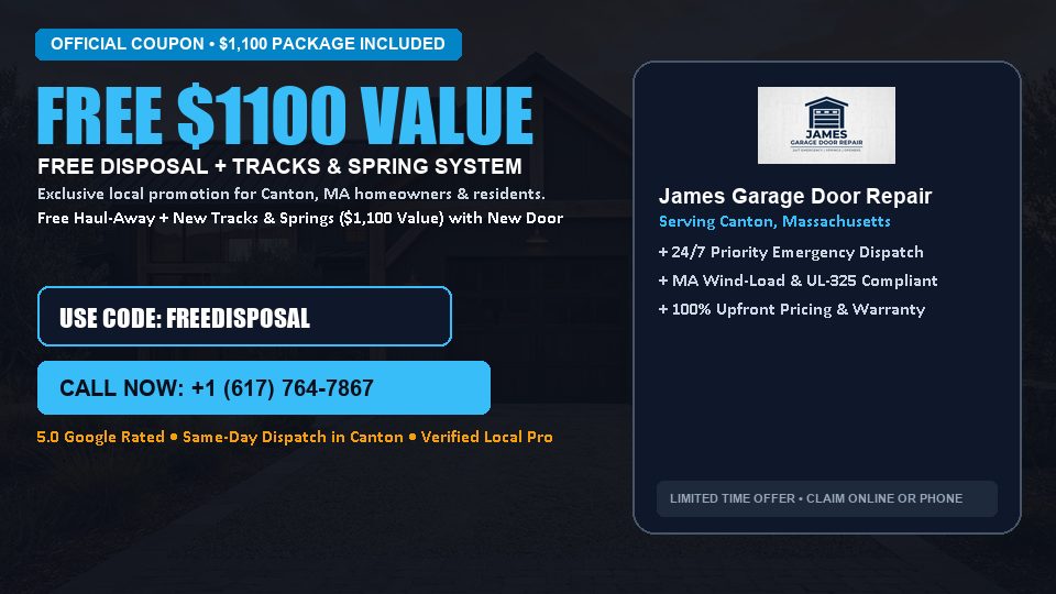 James Garage Door Repair FREE Haul-Away & Heavy-Duty Tracks with New Door